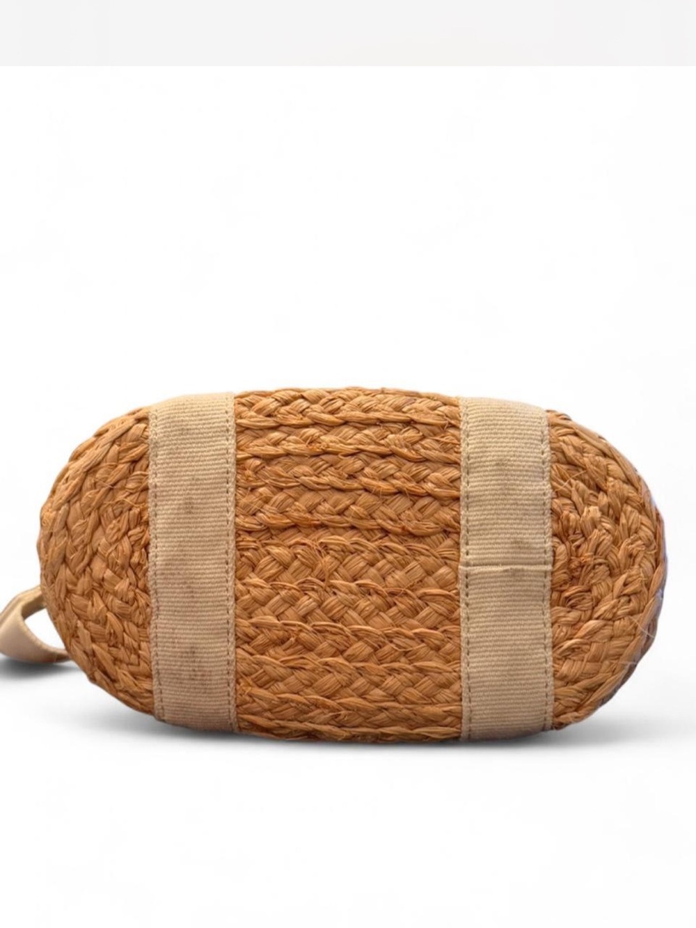 NWT J.Crew Factory Raffia Straw Mini Tote Bag Summer Beach Handle and Strap - Picture 14 of 14
